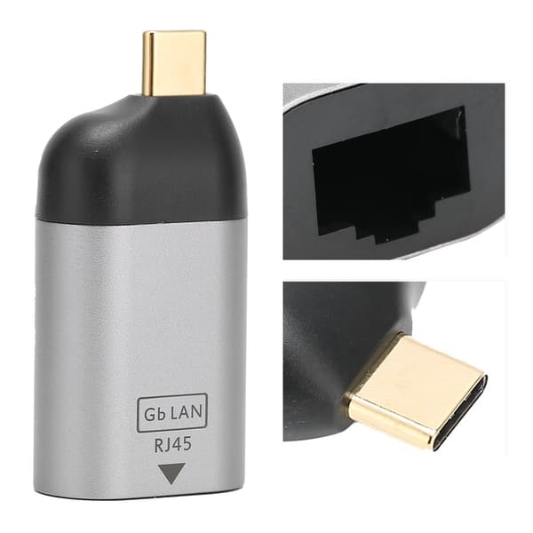 Typ C till RJ45 Ethernet Port Adapter Dator Extern Hårdvara