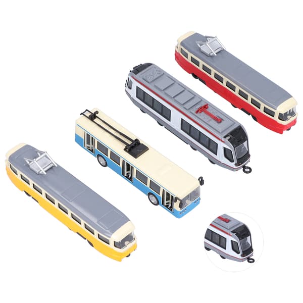 Højhastighedstog Bus Model Træk Tilbage Køretøj Samling Legetøj til Børn Gruppe D