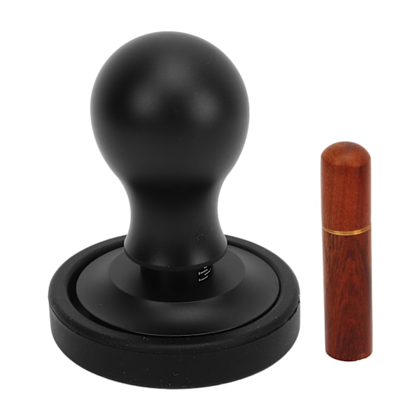 Skaleret Solid Kaffetamper i Rustfrit Stål med Pulvernål