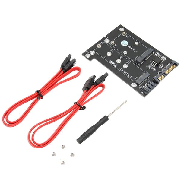 MSATA M2 NGFF SSD til Dual SATA3 Adapterkort Høyhastighetskonverter Datatilbehør