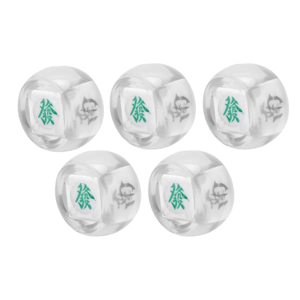 5st Mahjong Vindriktning Tärningar Öst Sydväst Norra Sphere Underhållningsspel Tärningar Transparent