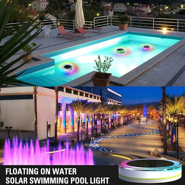 Flytande led poolljus