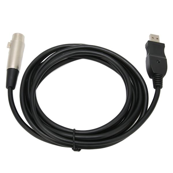 USB Han til XLR Hun Mikrofonkabel Konverter 3m til Optagelse