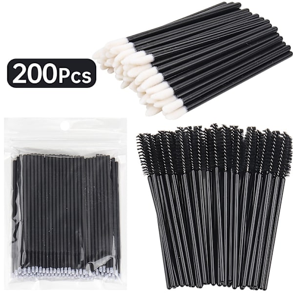 200 st disponibel kristall sminkborstar
