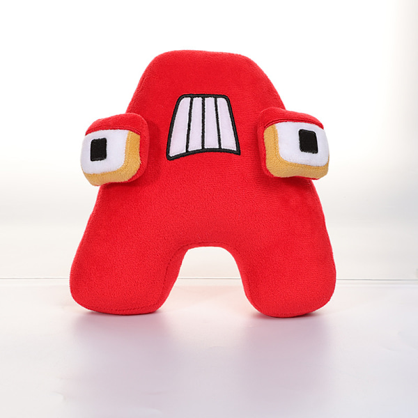 20 cm Alphabet Lore plysch kudde docka Letter A