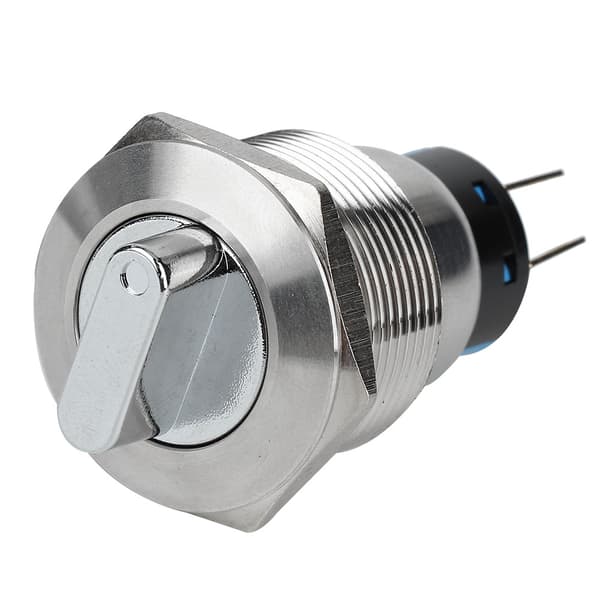 19 mm rustfrit stål 6-benet 3-niveau IP67 omskifter
