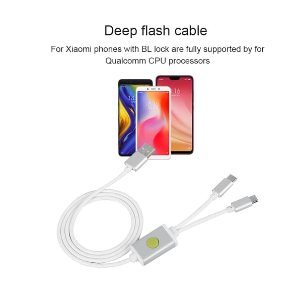 Xiaomi Telefon BL Låser Engineering Deep Flash Kabel Åpen Port 9008 Modus