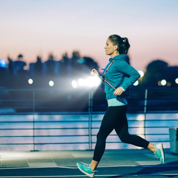 LED Brystløpelys Utendørs Nattsikkerhetsvarsellys for Jogging