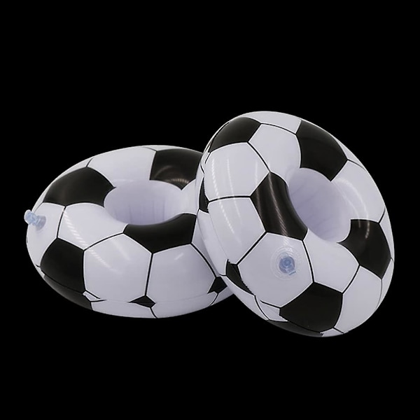 2st uppblåsbar mugghållare Fotbollsformad pooldrink