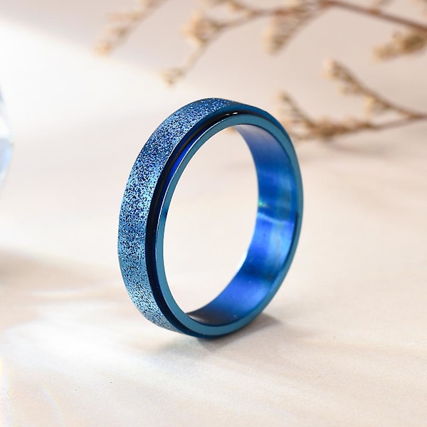 Ny Star And Moon Titanium Turning Par Ring