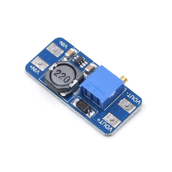 5 stk. Boost-modul justerbar trinn opp-kort 2A 2-24V til 5V 9V 12-28V elektronisk komponent