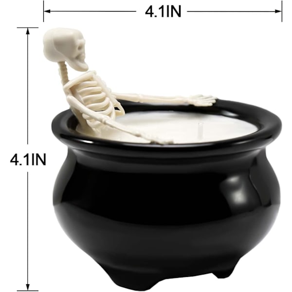 Halloween Skull Candles Prank White Elephant Födelsedagspresenter