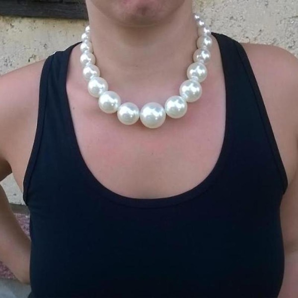 Pearl eleganta smycken set lyx bröllop brud halsband örhänge