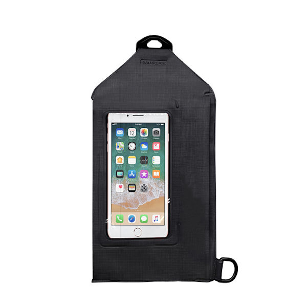 Casual PVC forseglet crossbody-taljetaske Black
