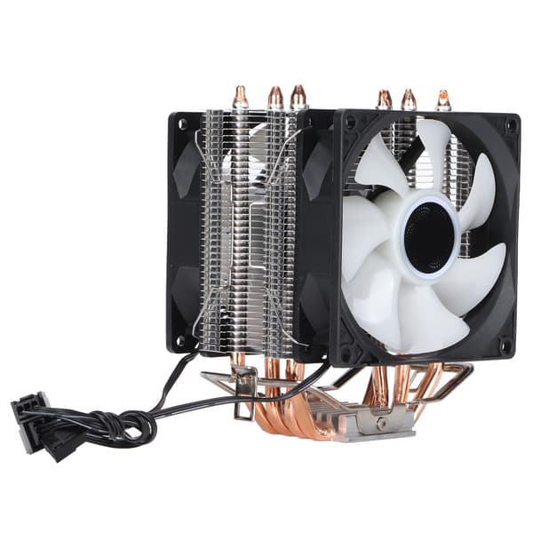 4 Rør 90mm 3pin RGB CPU Køleventilator til Intel LGA775 1155 1156 AMD AM2 AM3 Dobbelt Ventilator