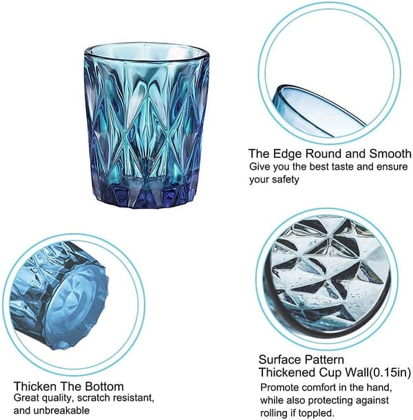 【DT】Färgglada dricksglas, vintage glasset
