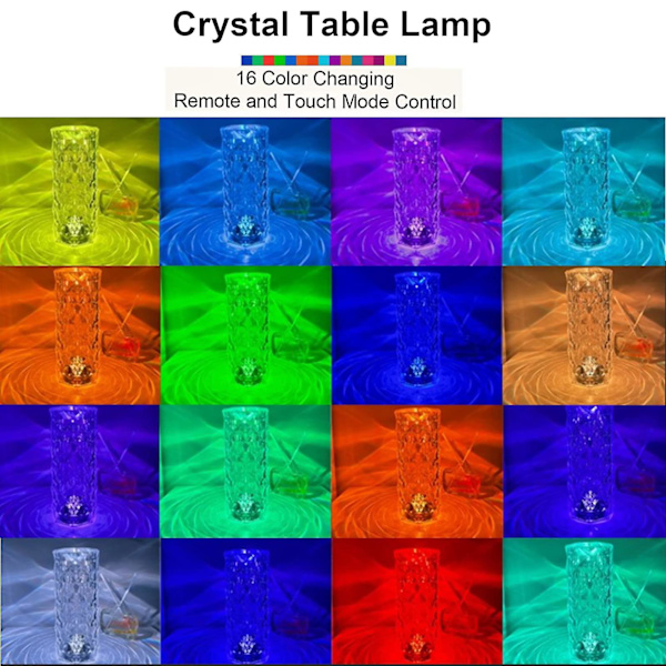 Crystal Diamond USB Charging Touch Lamp