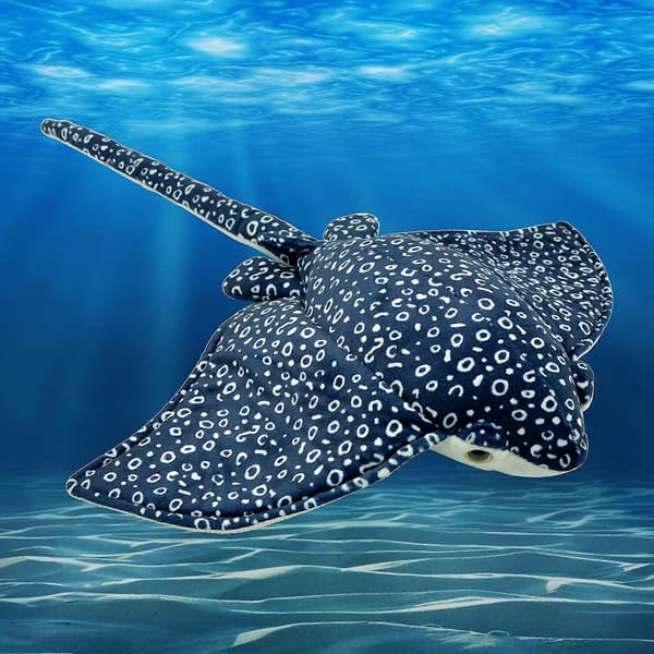 Ocean Devil Ray Docka Barnsäng Sovande Rocka Kudde Söt Dockväska Plyschhänge