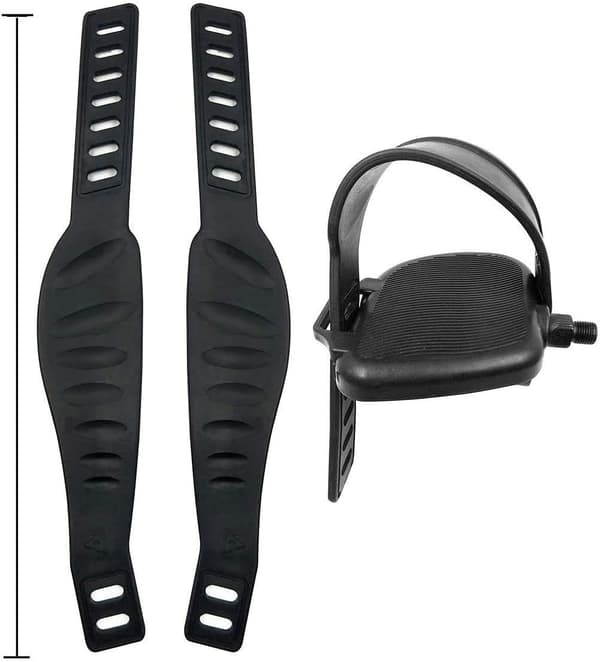 [DT]Par pedalstropper for trimsykkel, brede stropper for trening