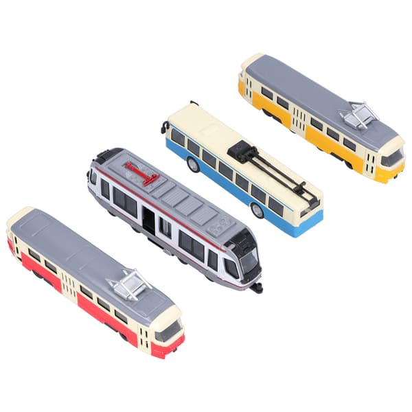 Højhastighedstog Bus Model Træk Tilbage Køretøj Samling Legetøj til Børn Gruppe D