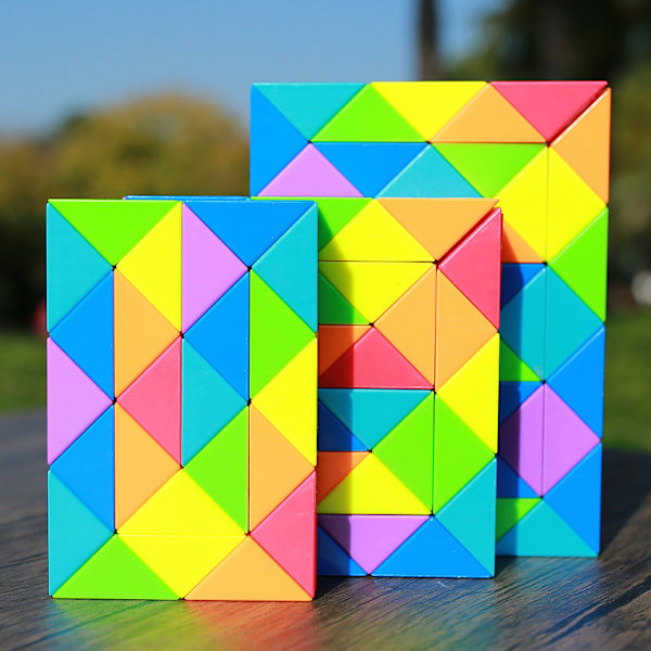 Färgglada magic linjal pedagogiska leksaker för barn 36 segments (62cm)