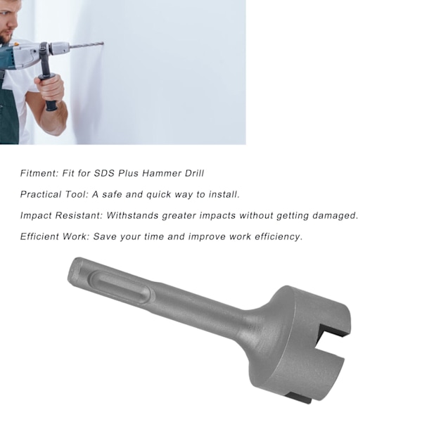 Plus Hammer Drill Jordspyd Driver Bits - Enkel å installere, slitesterke, lette stålverktøy