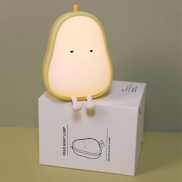 Pære Nattlamper Soverom Søvn For Barn Usb Oppladbare Lamper Bpa-fri Abs Silikon Sengelampe