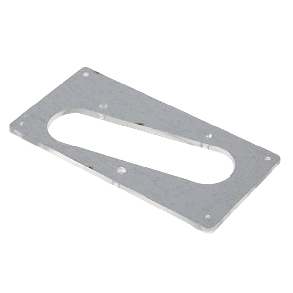Akryl Single Coil Humbucker Pickup Ramme til Guitar Bas Sølv
