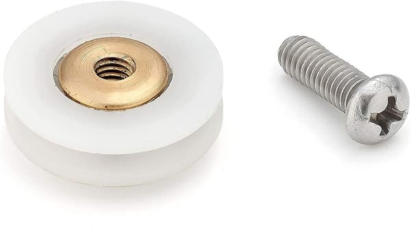 Sett med 8 Dia 19mm dusjdørhjul i rustfritt stål