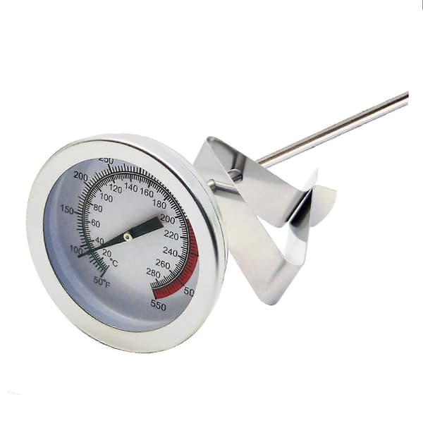 Frituretermometer med klips, øjeblikkelig aflæsning, drejetermometer, kødtermometer