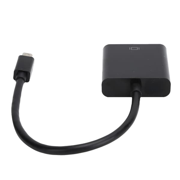 Mini DP Hane till VGA Hona Adapterkabel för ThinkPad PC Dator Svart ABS