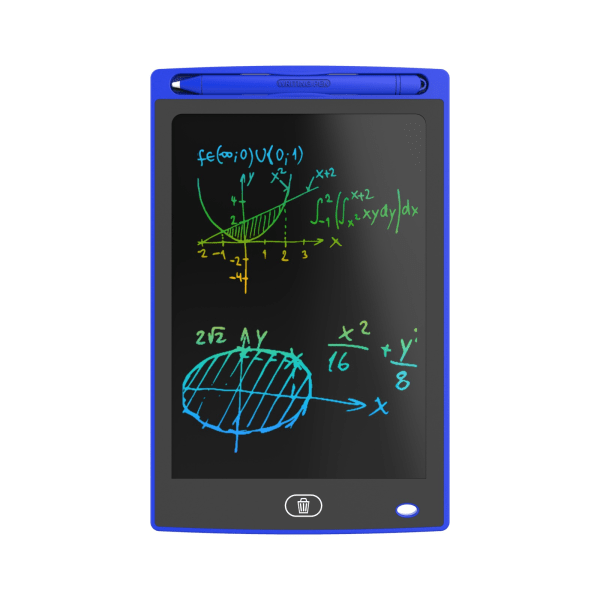 Digitalt tegnebrett for barn - praktisk LCD, 8,5" nettbrett + penn Blå+fargehåndskrift Blue+color 8.5 inches