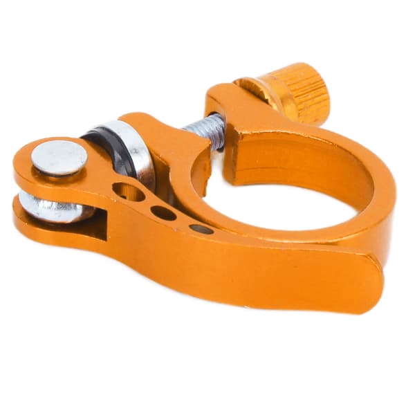 3 cm guld aluminiumslegering Quick Release cykelsadelpindsklemme til mountainbikes