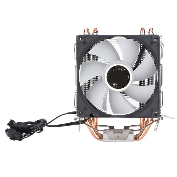 RGB CPU Køler 90mm Blæser 4 Varmerør 3 Pin Støjsvag Plug Play