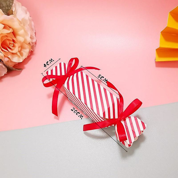 50st godisask Creative Stripes Pappersgodislåda Bröllopslåda