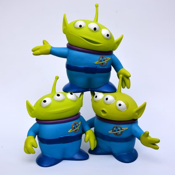 3-pakning Pixar Toy Story Alien Interaktiv Actionfigur