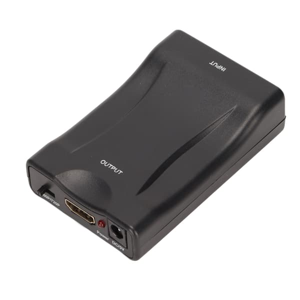 SCART til HDMI-konverter HD-videoadapter med USB-kabel 720P 1080P-utgangsstøtte