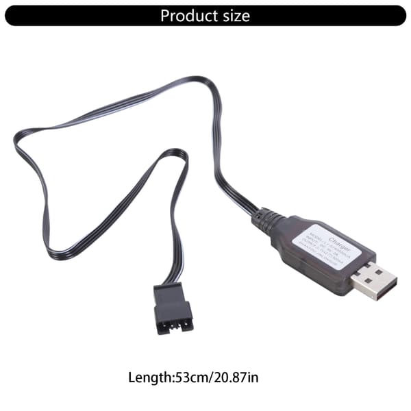 USB-opladerkabel SM4P USB-opladerkabel til 7,4 V lithiumbatterier i RC-modeller