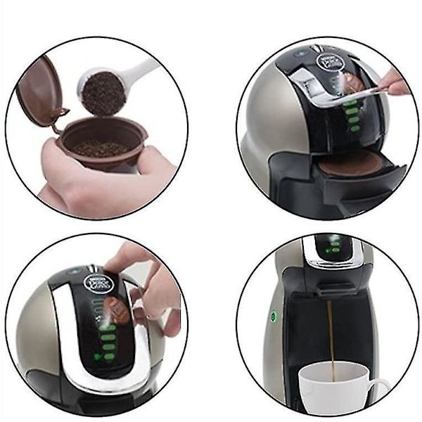 6-delat påfyllningsbart set Brown 1.5*2.7*9cm
