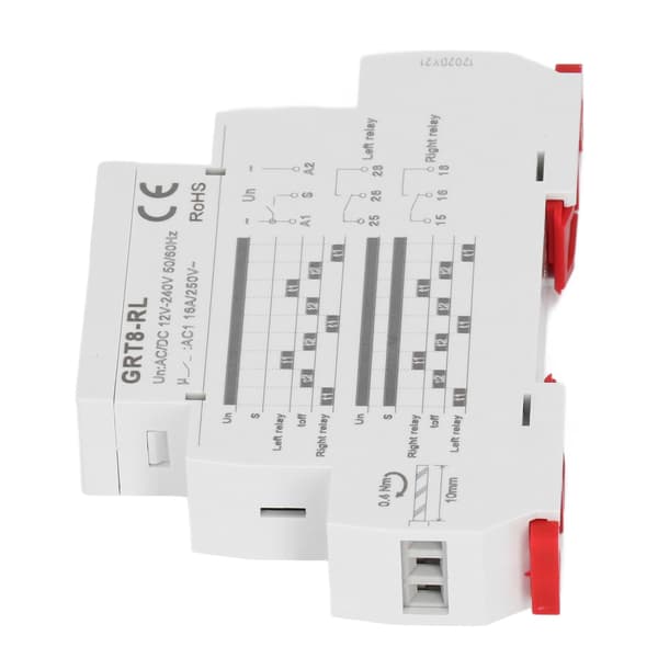 Alternativ Cirkulationstyp Tidsrelä AC DC 12V 240V 0.1s till 10 Dagar LED-indikator