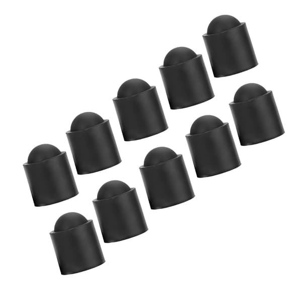 10 stk Pool Cue Tip Gummibeskyttelse Biljardkøer Stick Protection Cap Tilbehør (svart)