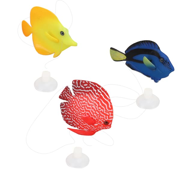Lysende Klovnefisk Simulering Kunstig Fisk 3 stk for Akvarium