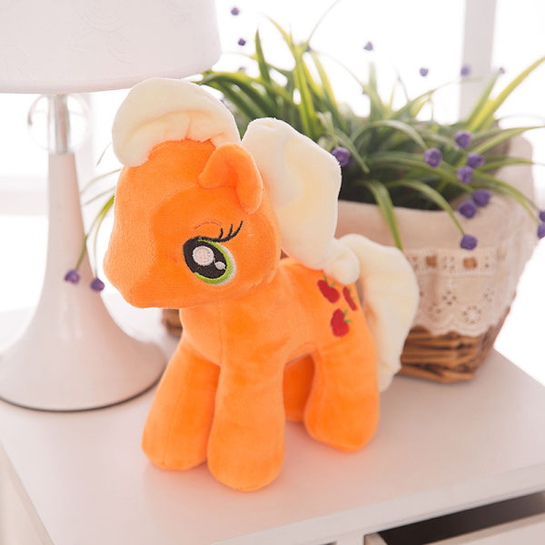 Klassisk ponny poly plyschleksak orange pony 40cm