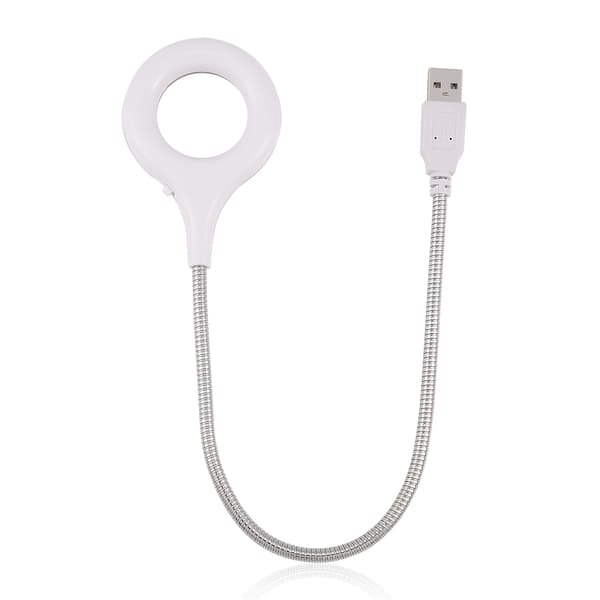 USB LED-lys for PC Bærbar PC Høy Lysstyrke 18 stk Hvit