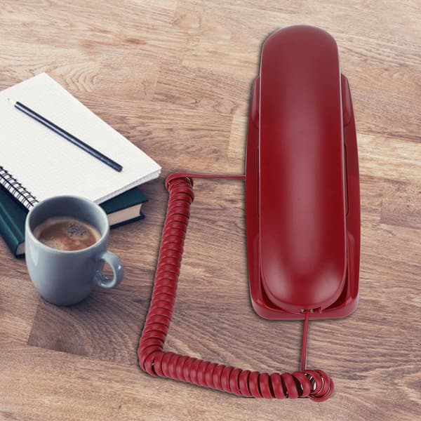 Röd Väggmontering för Fast Telefon Hotell och Hemmabruk