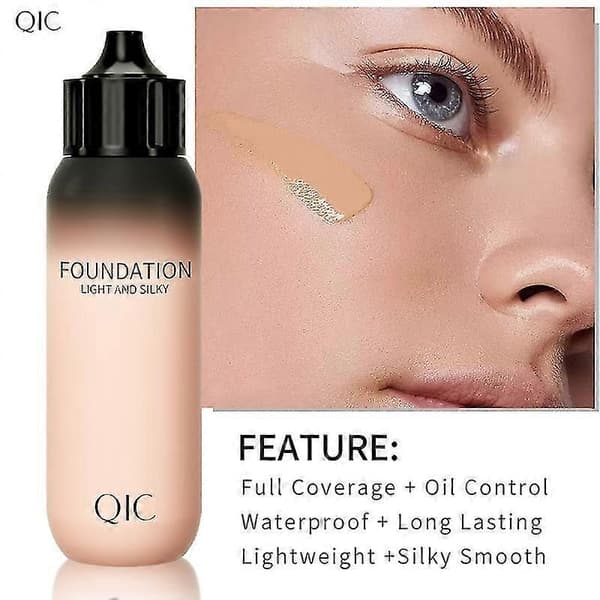 Lätt silkeslen flytande foundation makeup isolering återfuktande täcker mörka ringar