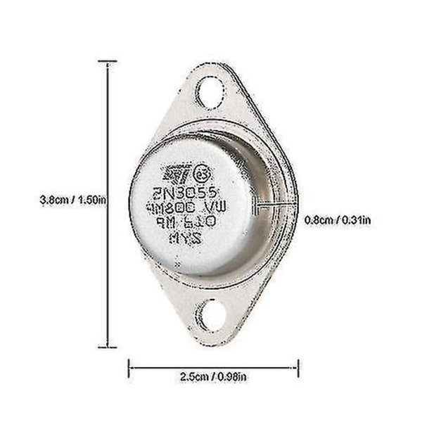 5 st 2n3055 power Npn To-3 case 15a/60v