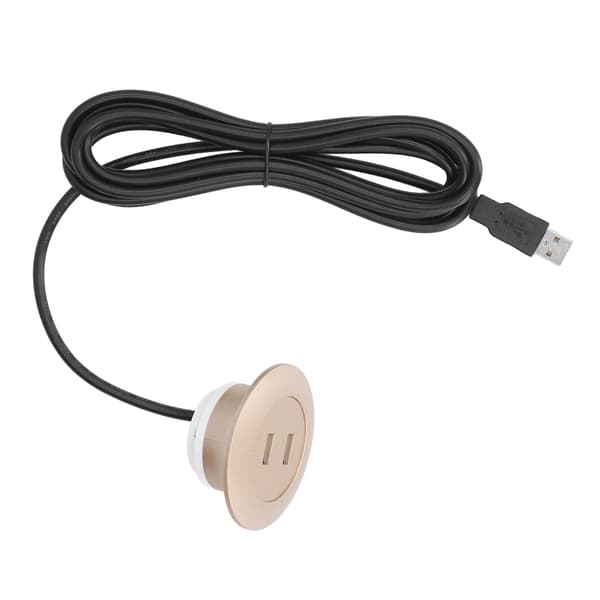 Gull Innfelt Dobbel USB-Ladekontakt Sofa USB-Lader for Hjemmet
