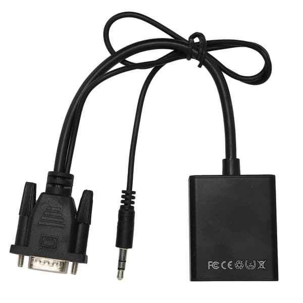 VGA til HDMI Audio Video Konverter Adapter