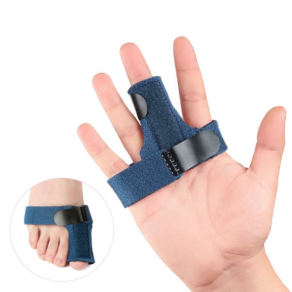 Finger Brace Trigger Finger Splint Räta ut fingrar Tummen Dark blue